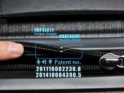 Double explosion-proof zipper, double ex